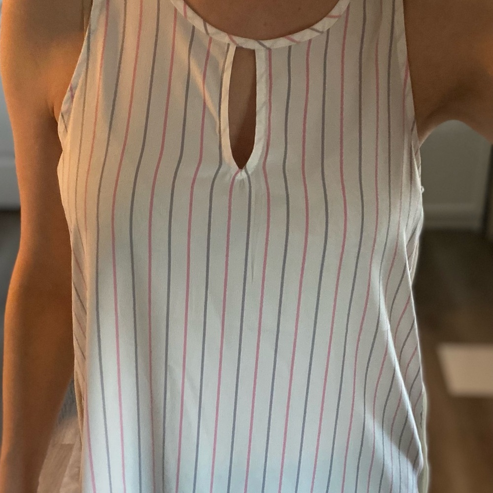 Ann Taylor Striped Sleeveless Top
